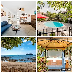 Downtown Hawaiian Paradise With Hot Tub, Pool & - Kona Islander Aparthotel Kailua-Kona